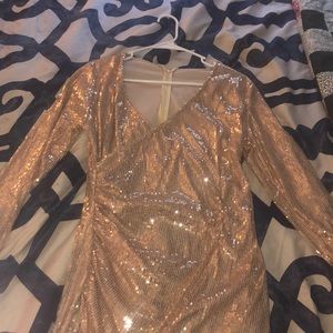 Sparkly wrap dress